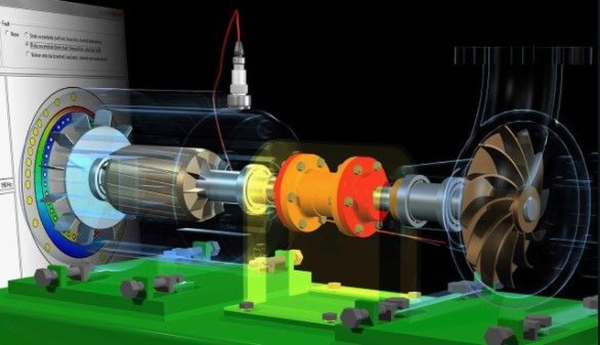 Sistema t&iacute;pico montaje sensor vibraciones